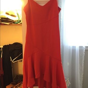 Bright red lulus dress